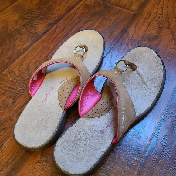 Comfortable Flattering Women's Columbia Anjela Flip Flops Sandals size 1… - Picture 2 of 5